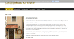 Desktop Screenshot of landgasthaus-zur-muehle.de