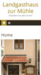 Mobile Screenshot of landgasthaus-zur-muehle.de